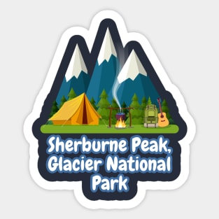 Sherburne Peak, Glacier National Park Sticker